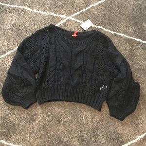 Cropped sweater. New with tags